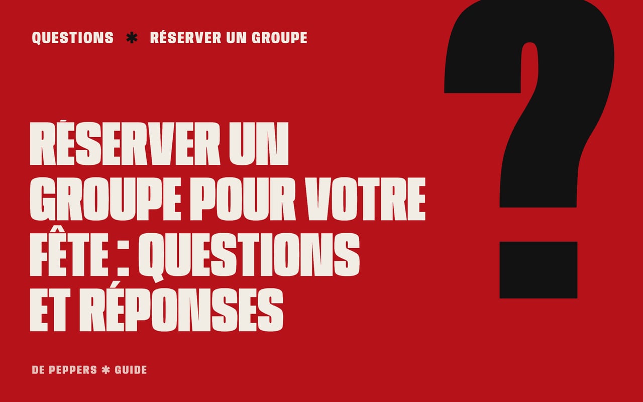 En-tête façon affiche avec le texte Réserver un groupe : questions et réponses