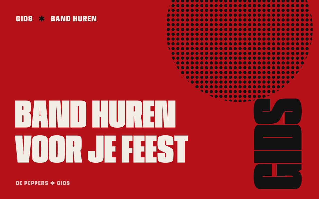 Affiche-kop met de tekst Band huren voor je feest