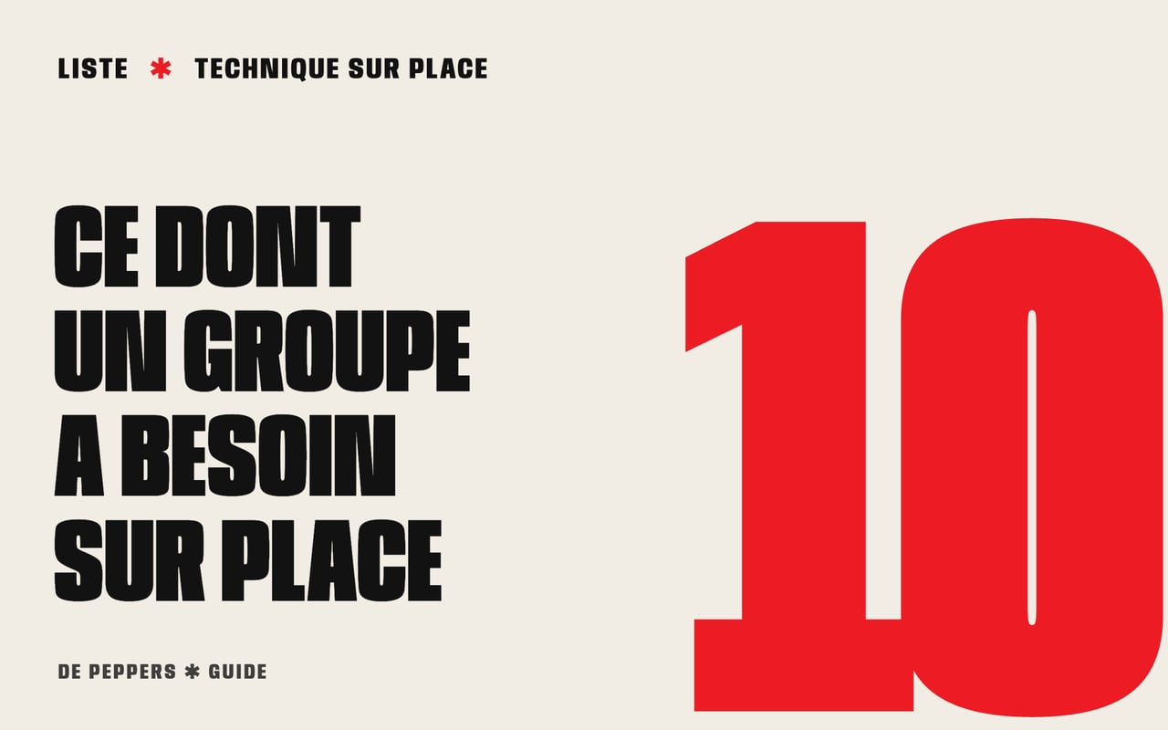 En-tête façon affiche avec un grand chiffre 10 et le texte ce dont un groupe a besoin