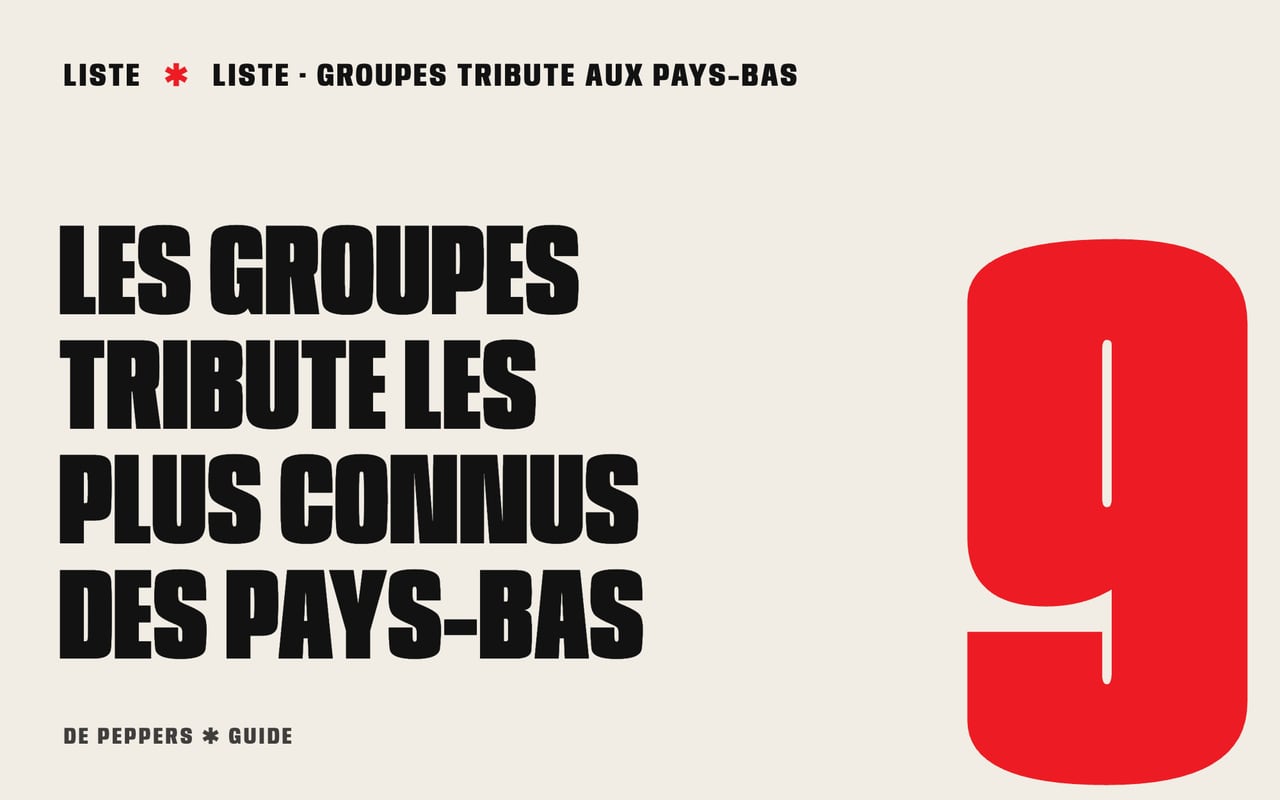 Affiche avec de grands chiffres rouges de 1 à 9