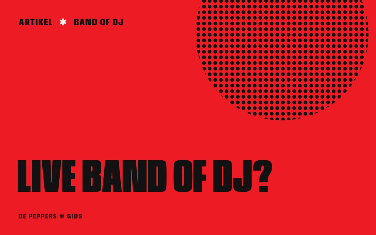 Affiche-kop met de tekst Live band of dj