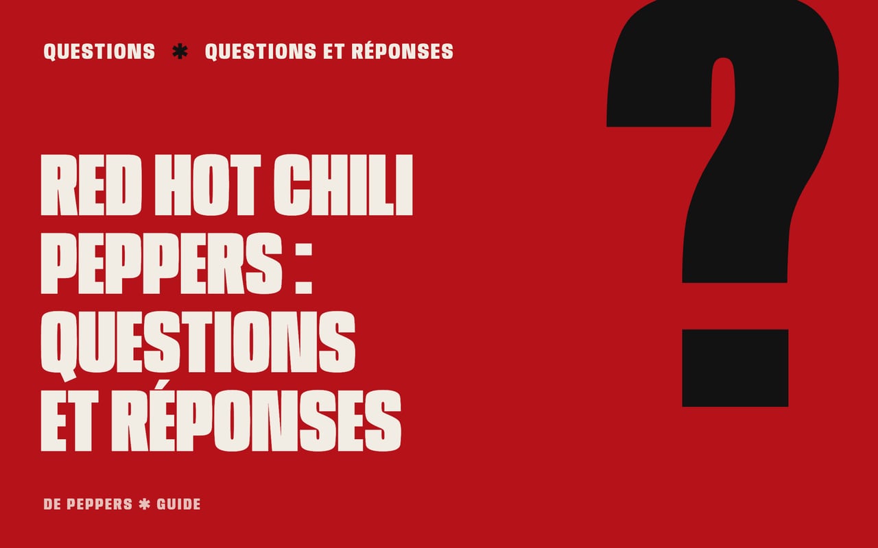 Visuel typographique : questions et réponses sur les Red Hot Chili Peppers