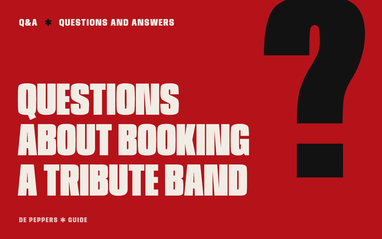 Poster with a large red question mark
