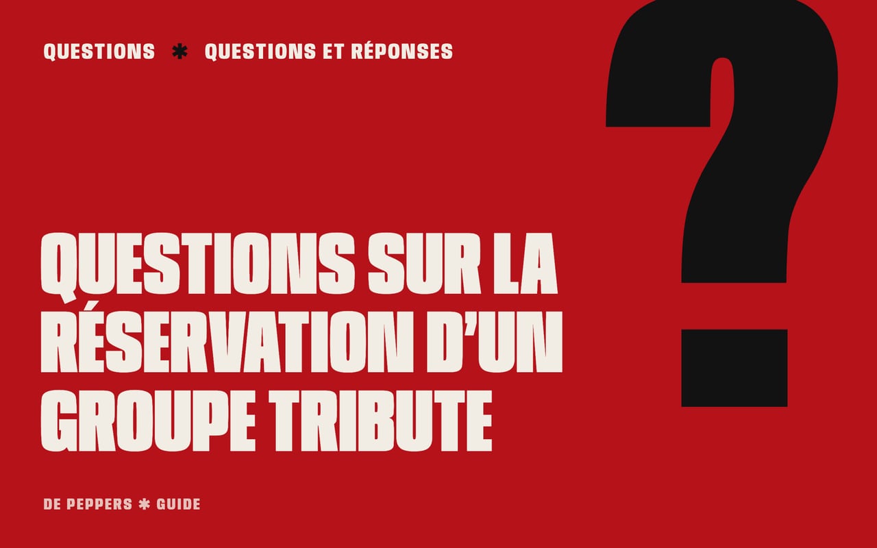 Affiche avec un grand point d’interrogation rouge