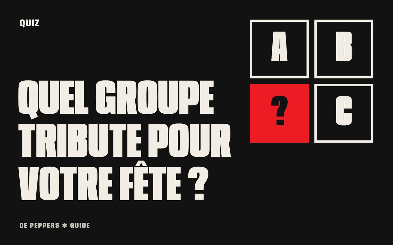 Affiche avec des cases remplies de points d’interrogation