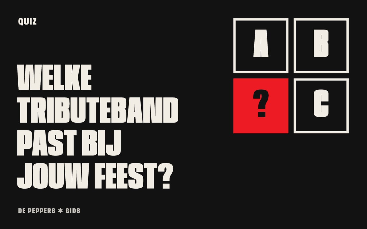 Affiche met vakken vol vraagtekens