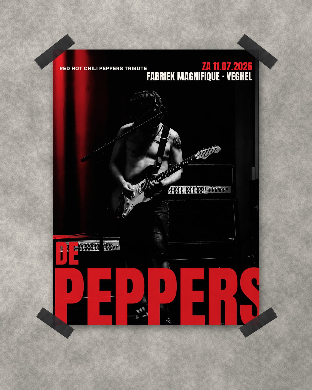 Poster ‘De gitarist’ · 30 × 40 cm